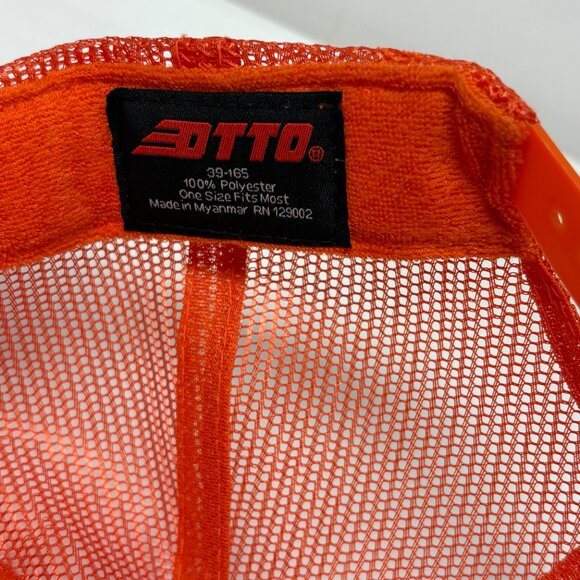 NHIM God Is Good Groovy Orange Trucker Hat, Size OSFM - Picture 6 of 6